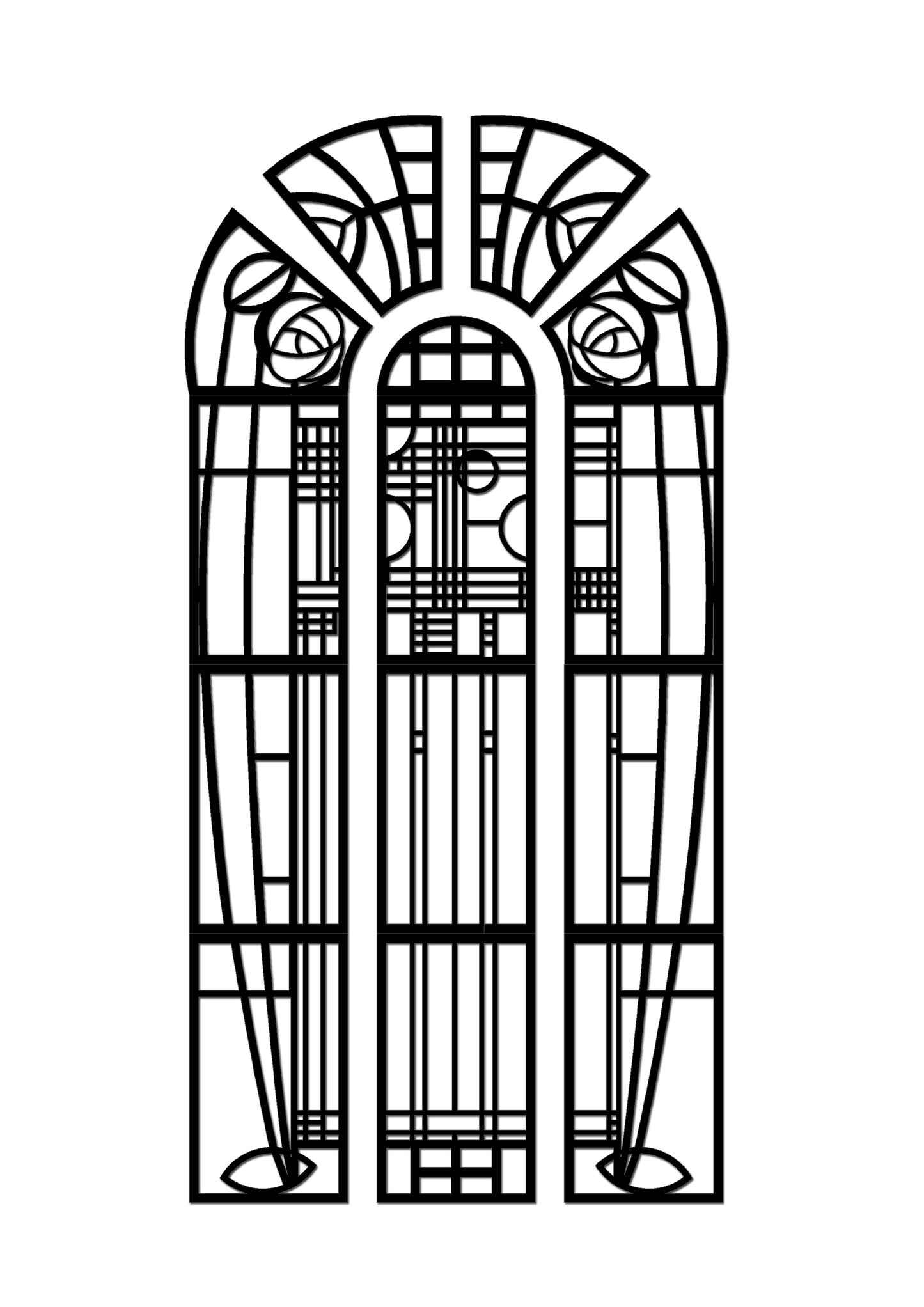 Pretty Panels - Mackintosh Inspired No. 009