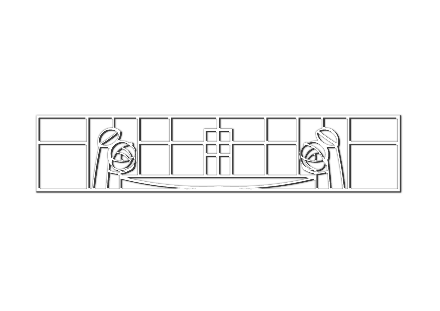 Pretty Panels - Mackintosh Inspired No. 017