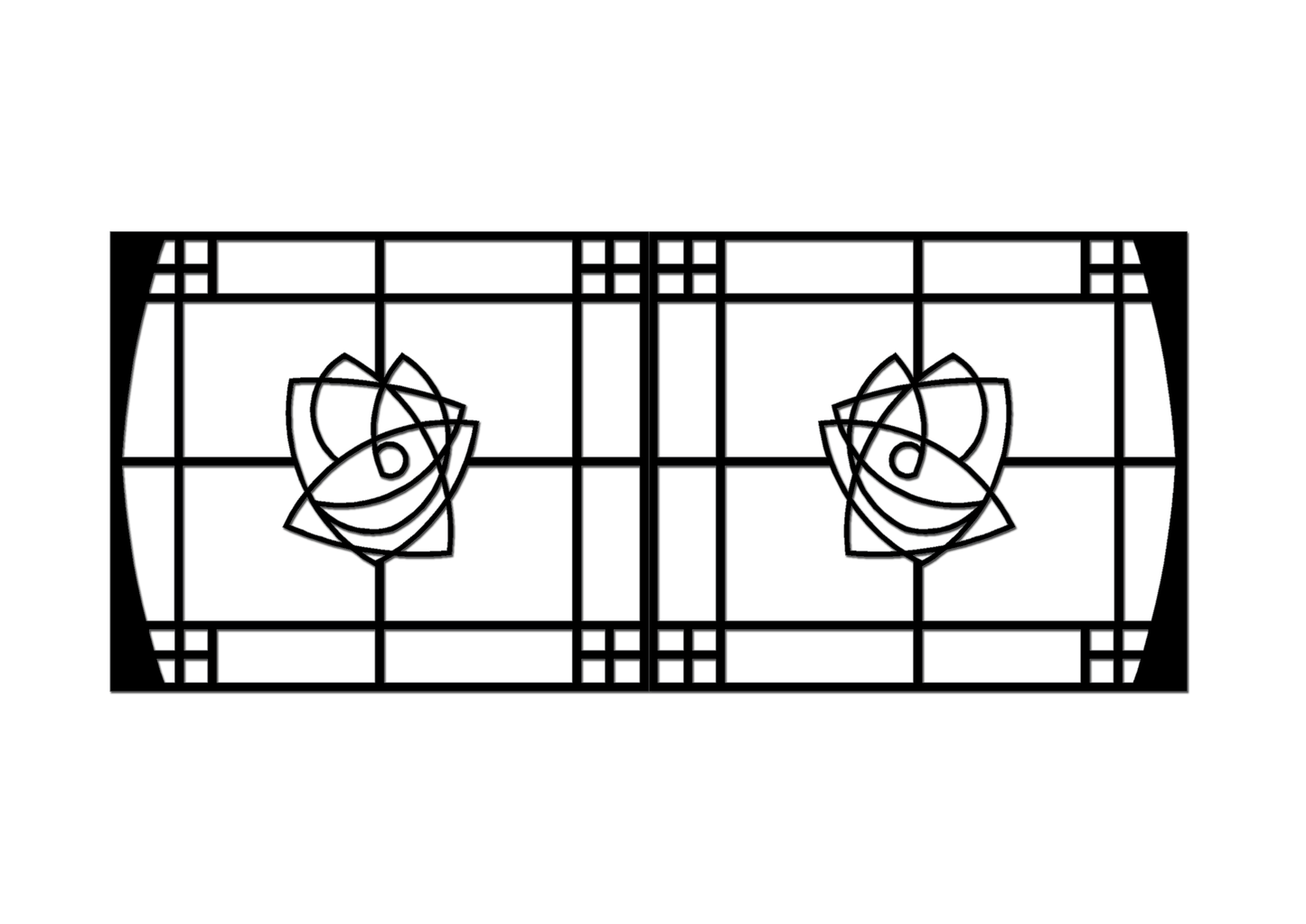 Pretty Panels - Mackintosh Inspired No. 019