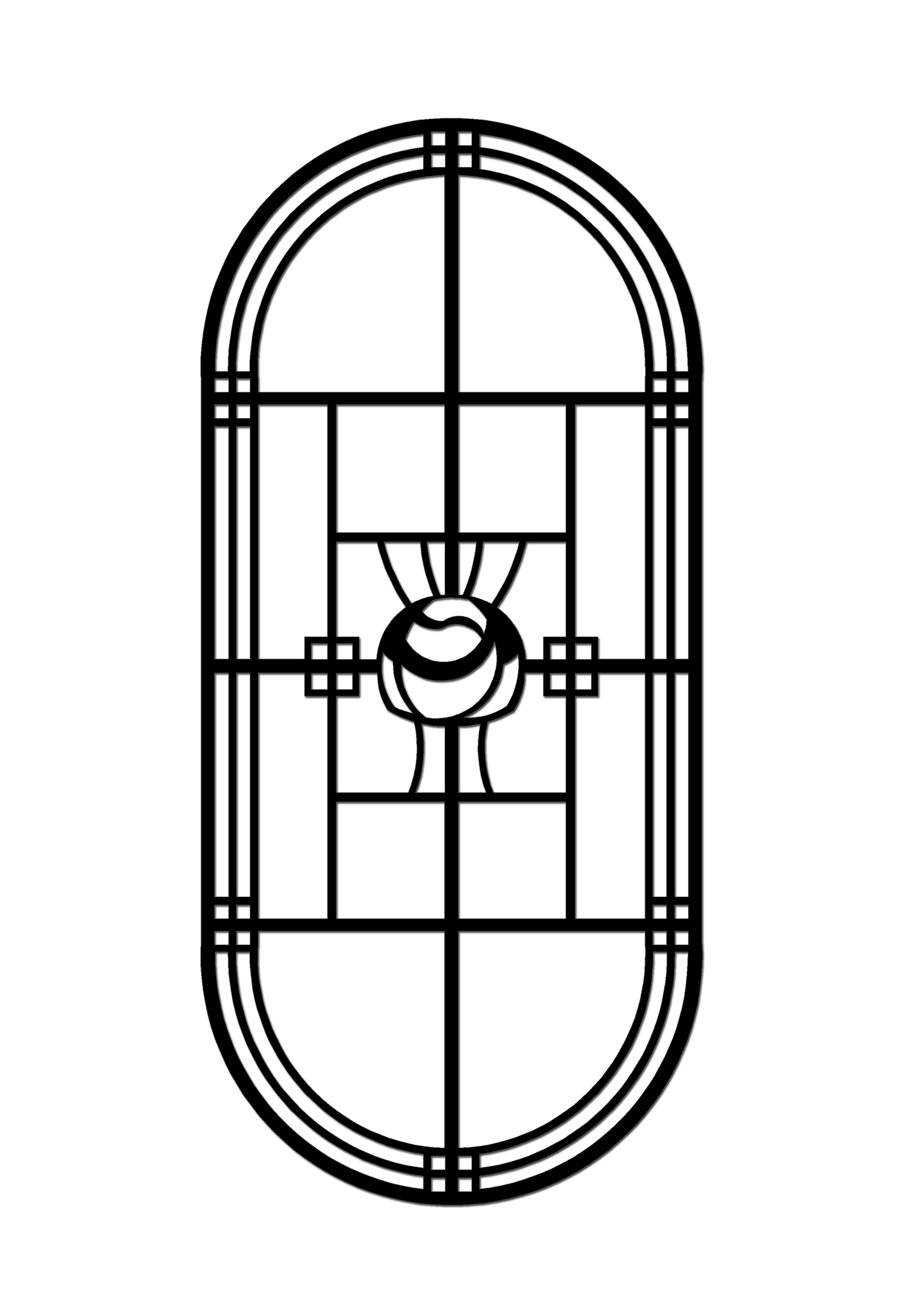 Pretty Panels - Mackintosh Inspired No. 038