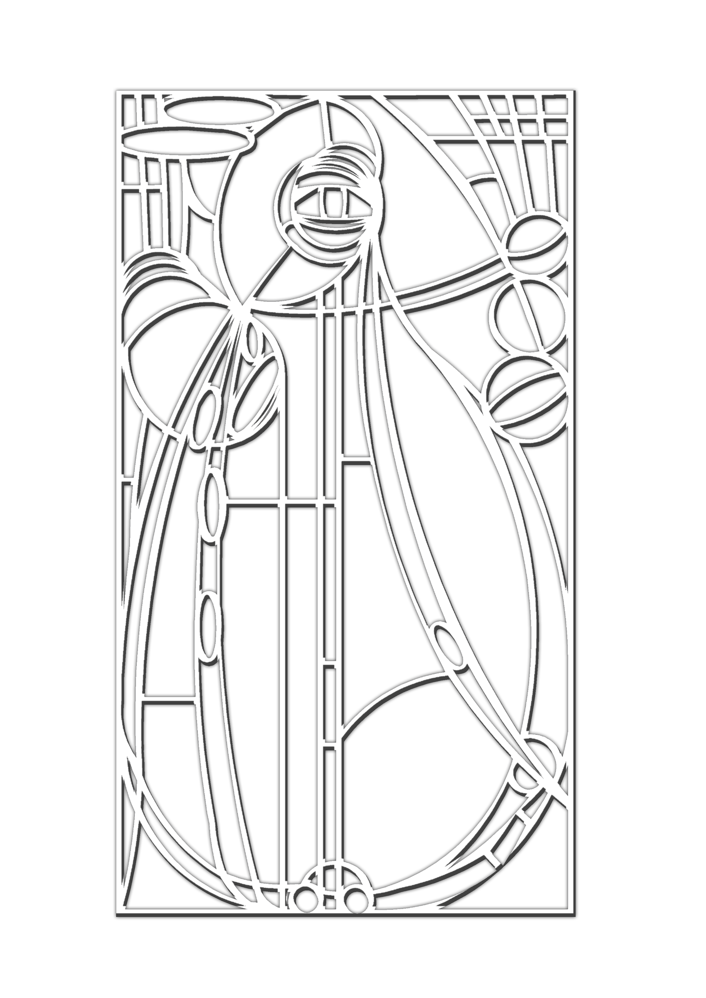 Pretty Panels - Mackintosh Inspired No. 040