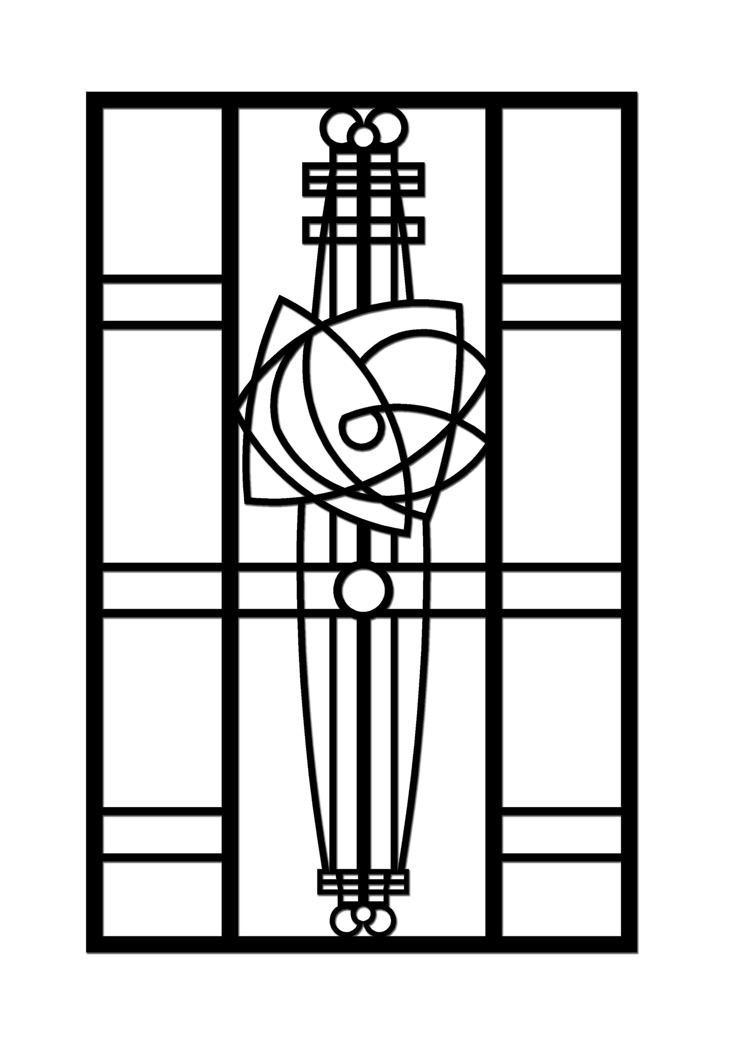 Pretty Panels - Mackintosh Inspired No. 059
