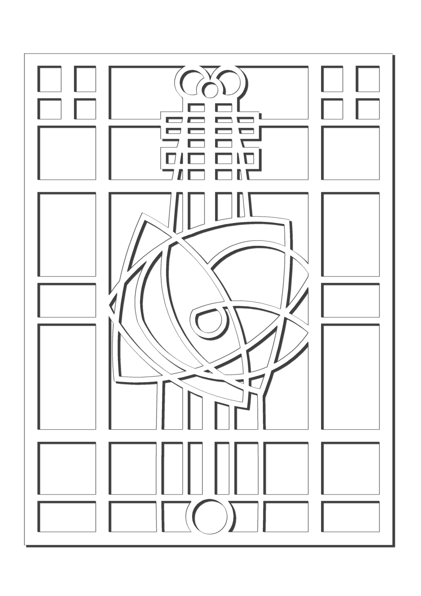 Pretty Panels - Mackintosh Inspired No. 060