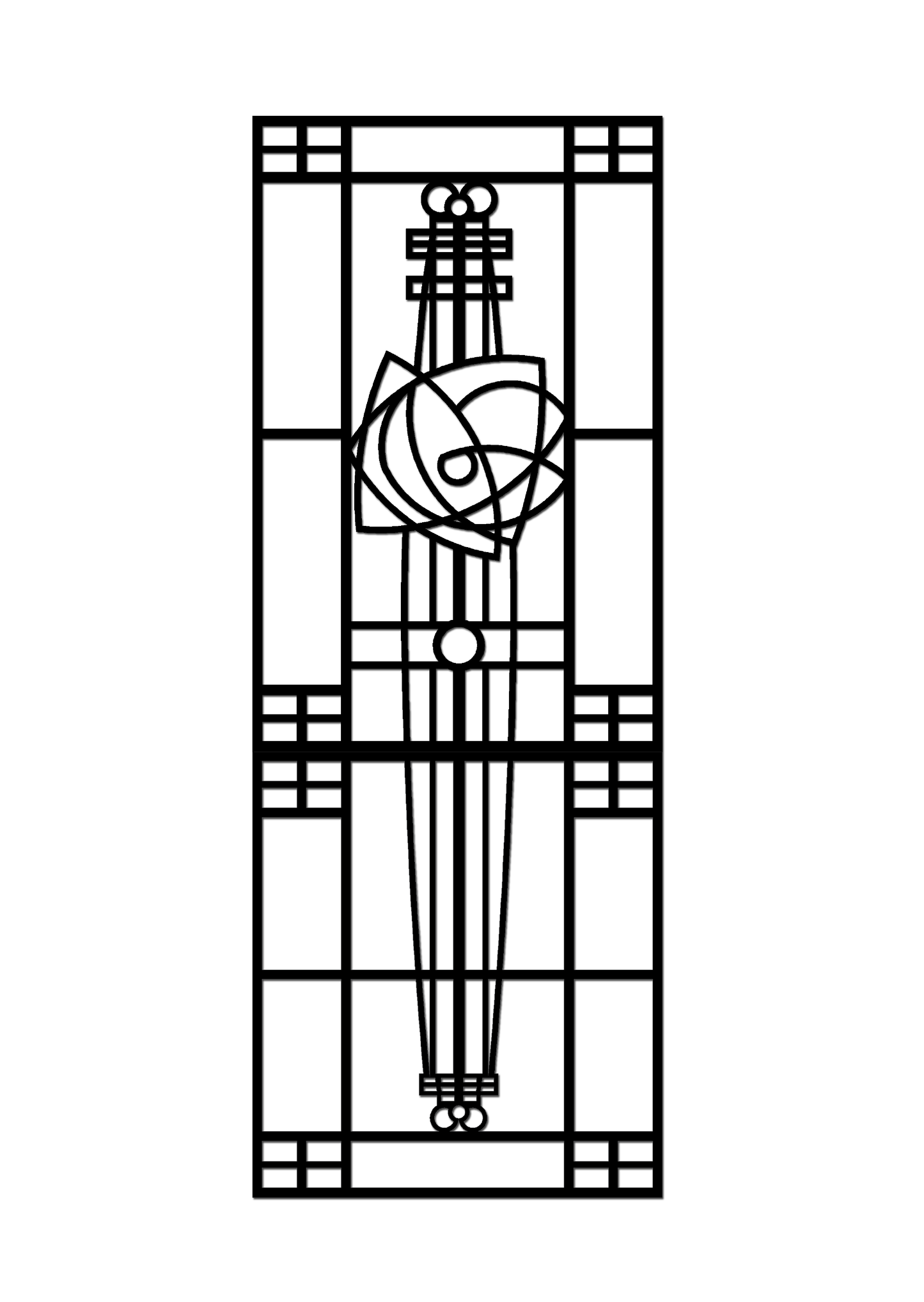 Pretty Panels - Mackintosh Inspired No. 075