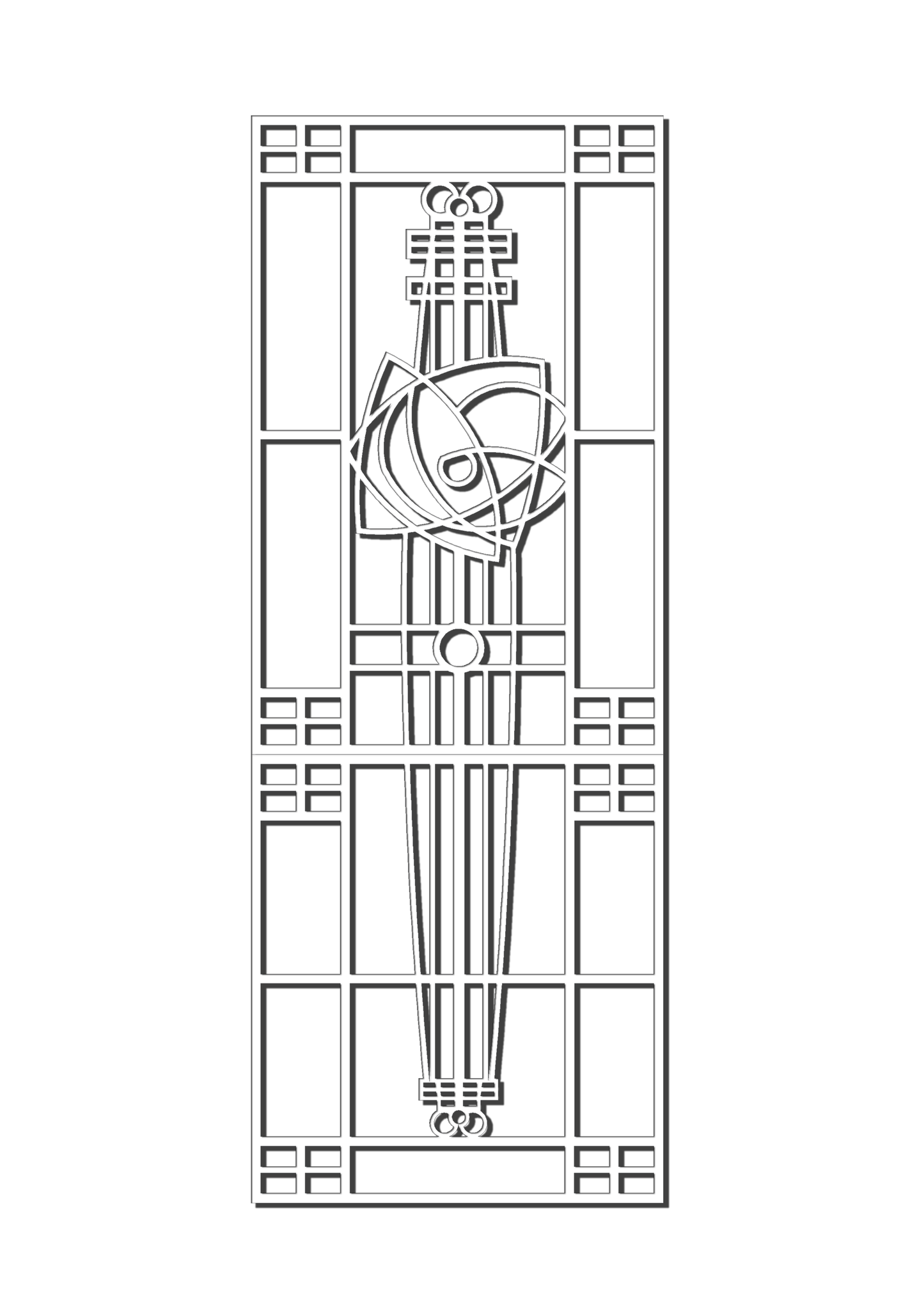 Pretty Panels - Mackintosh Inspired No. 075