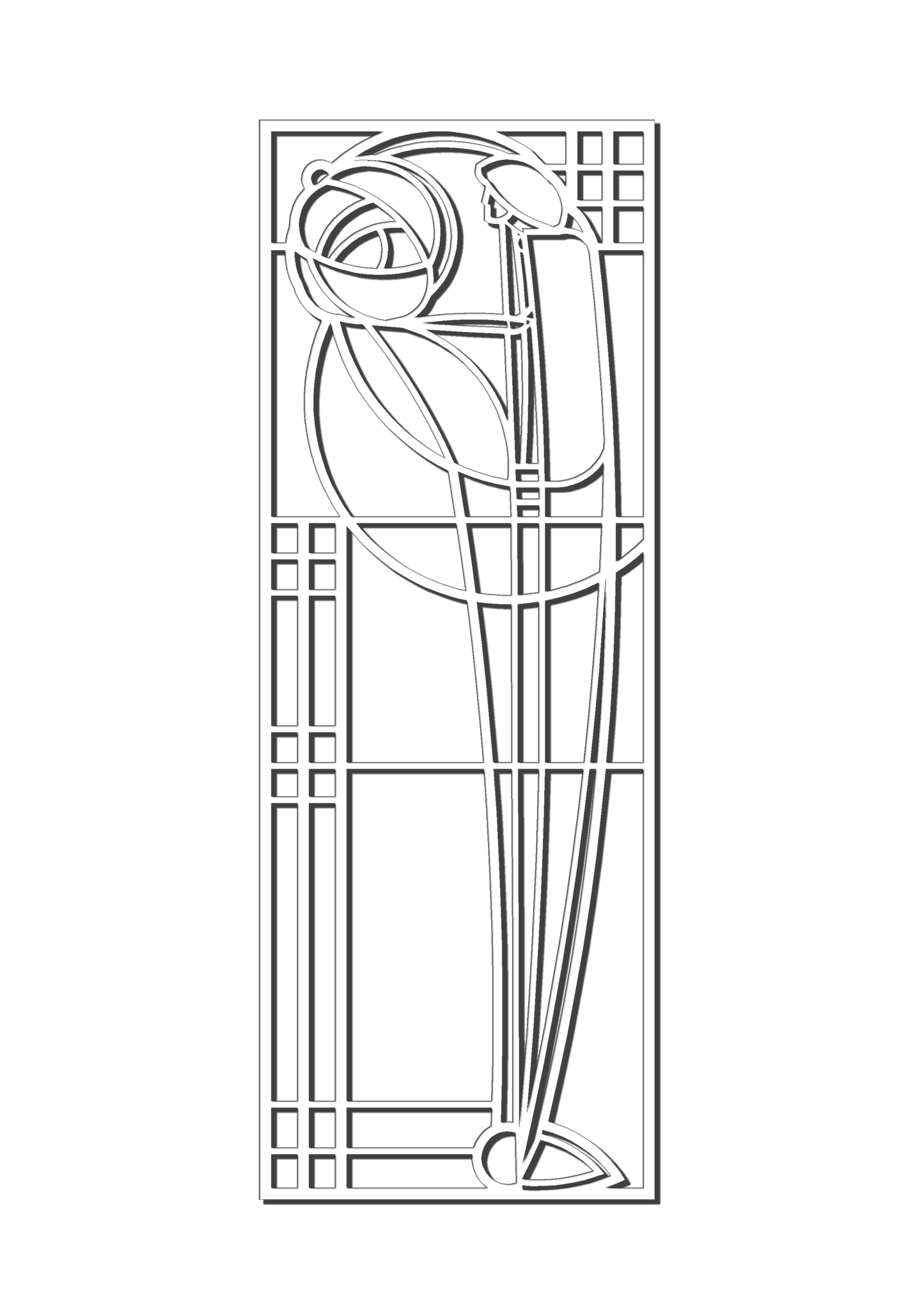 Pretty Panels - Mackintosh Inspired No. 076