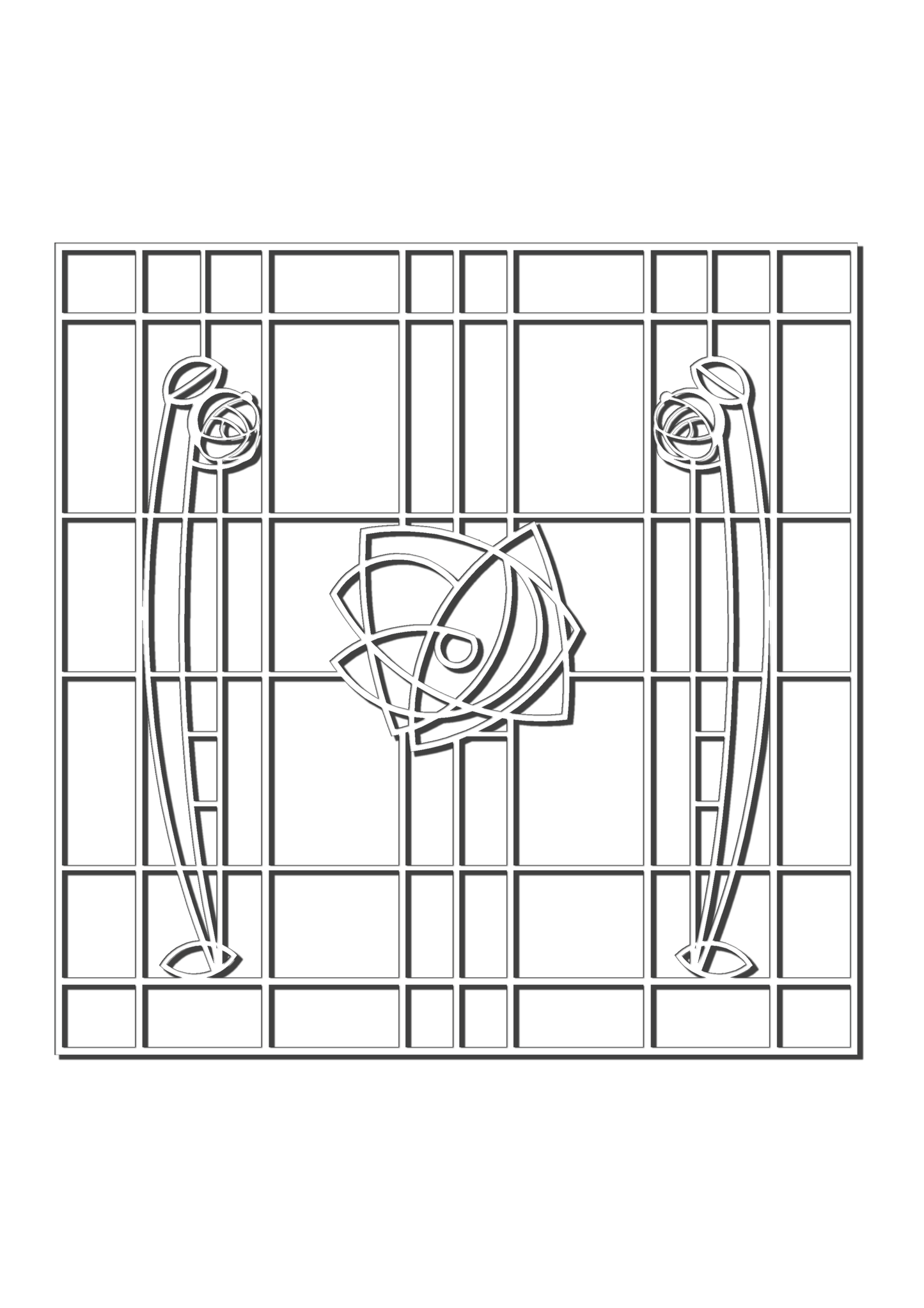 Pretty Panels - Mackintosh Inspired No. 079