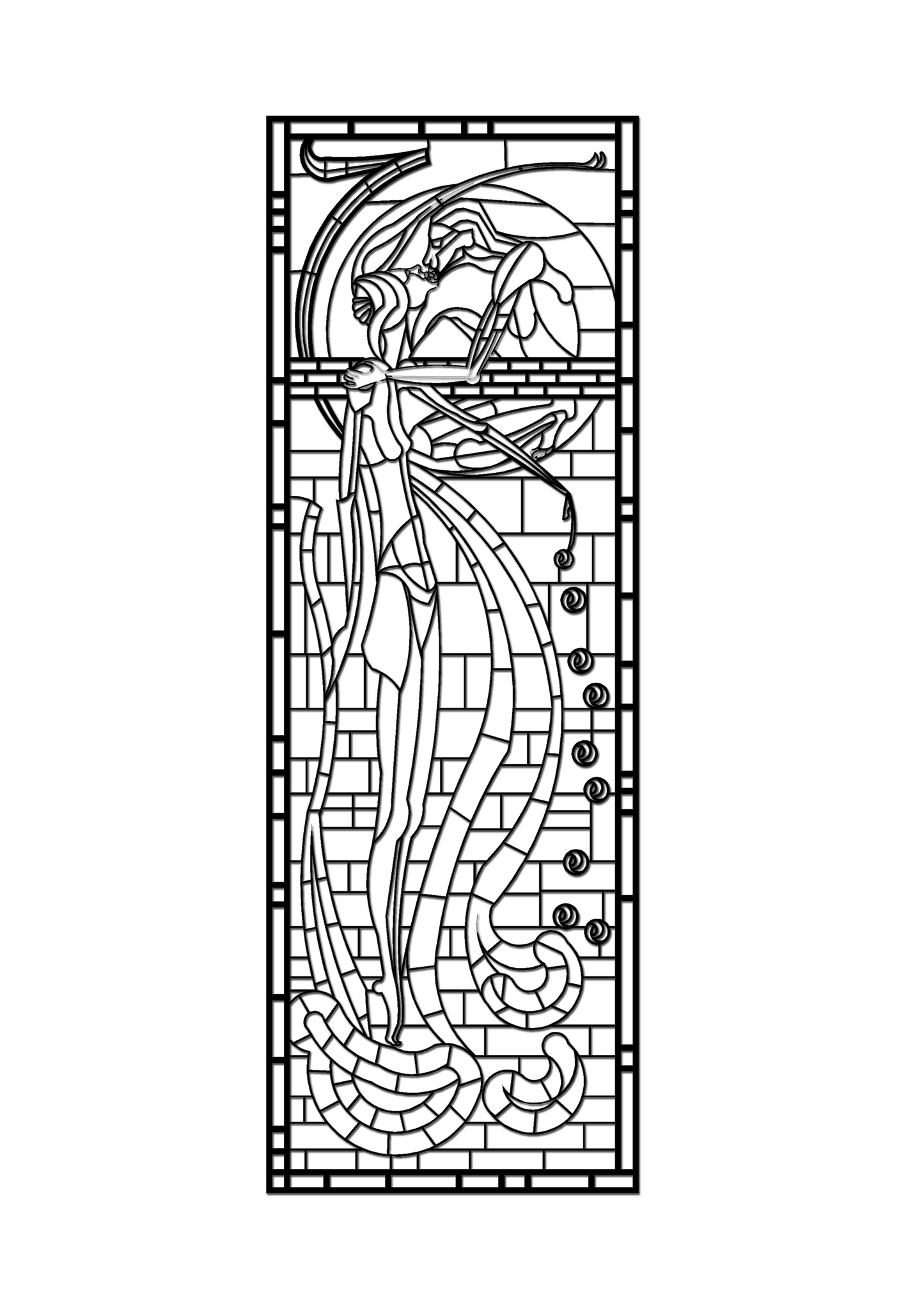 Pretty Panels - Mackintosh Inspired No. 107