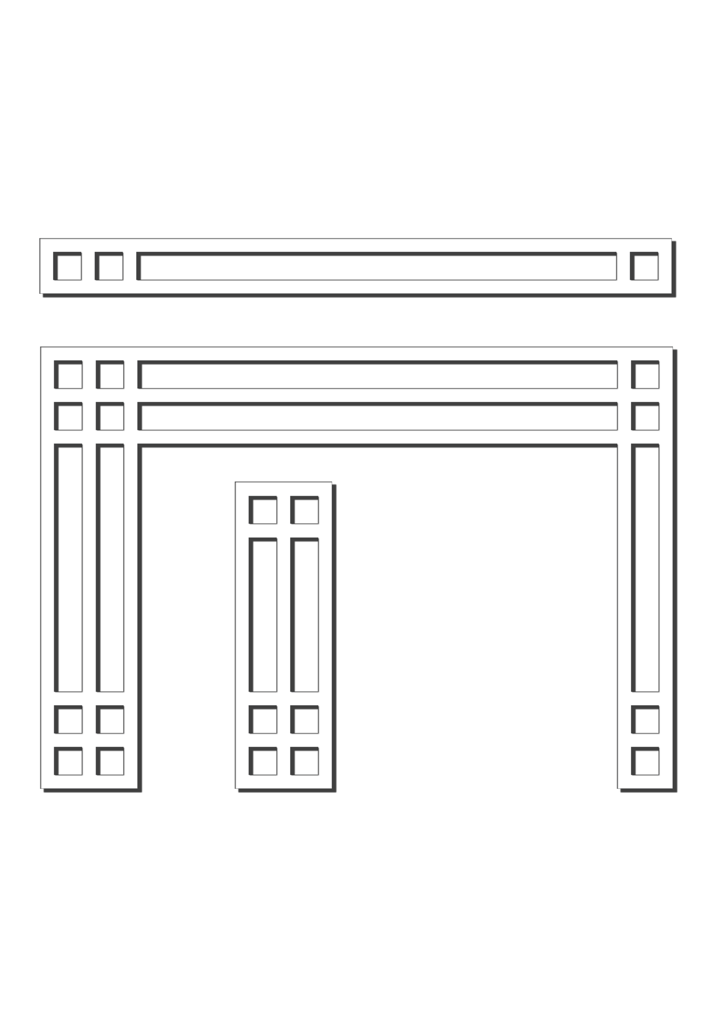 Pretty Panels - Mackintosh Inspired No. 124