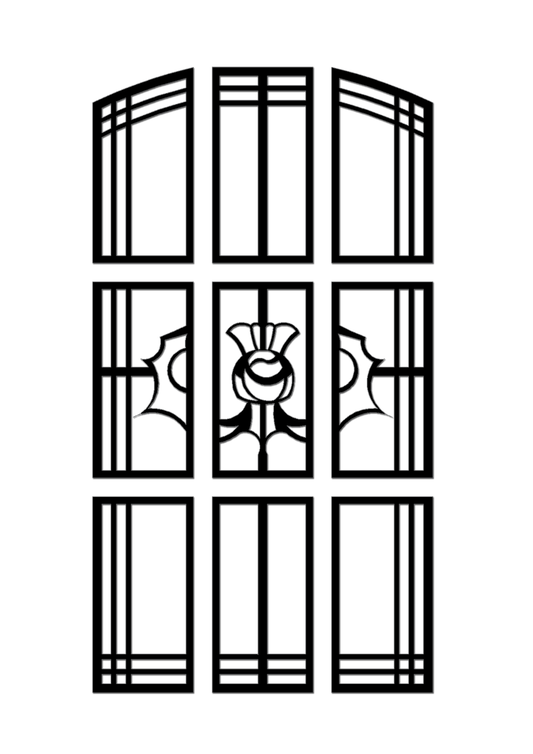 Pretty Panels - Mackintosh Inspired No. 006