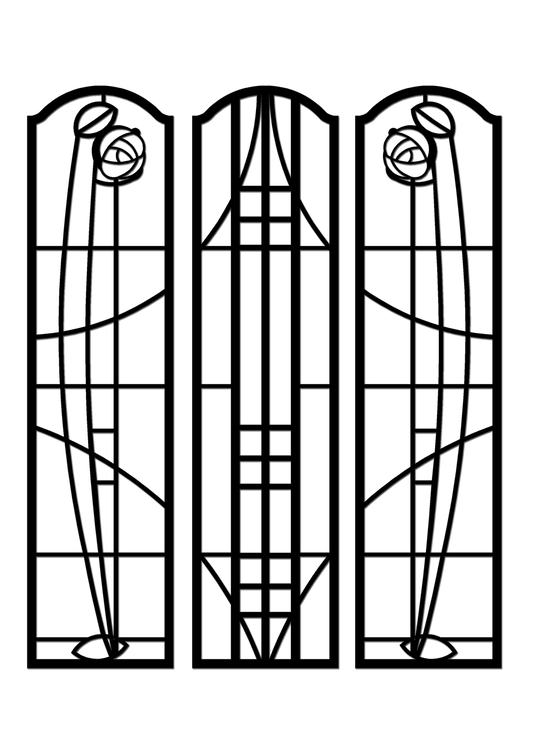 Pretty Panels - Mackintosh Inspired No. 007