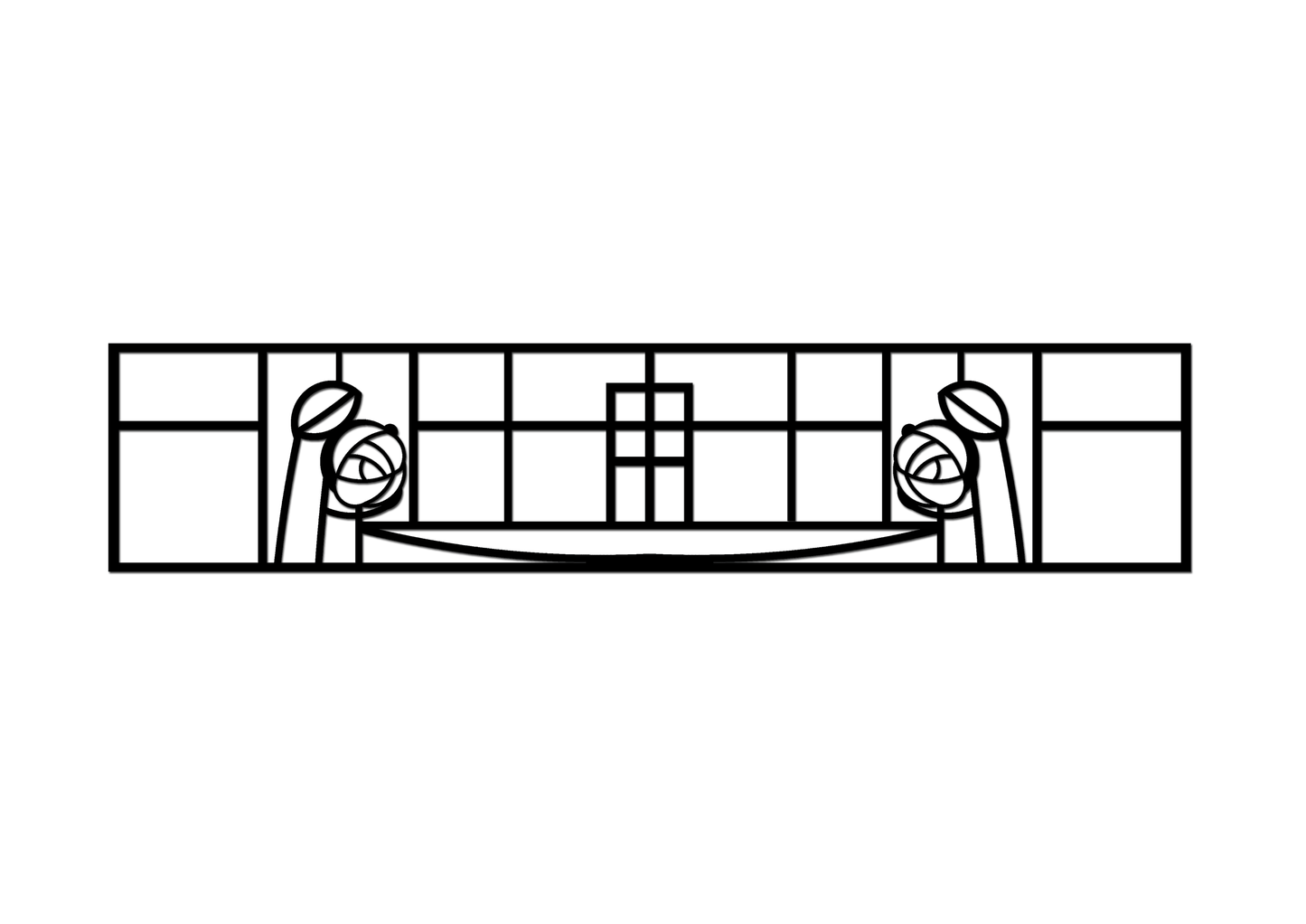 Pretty Panels - Mackintosh Inspired No. 017
