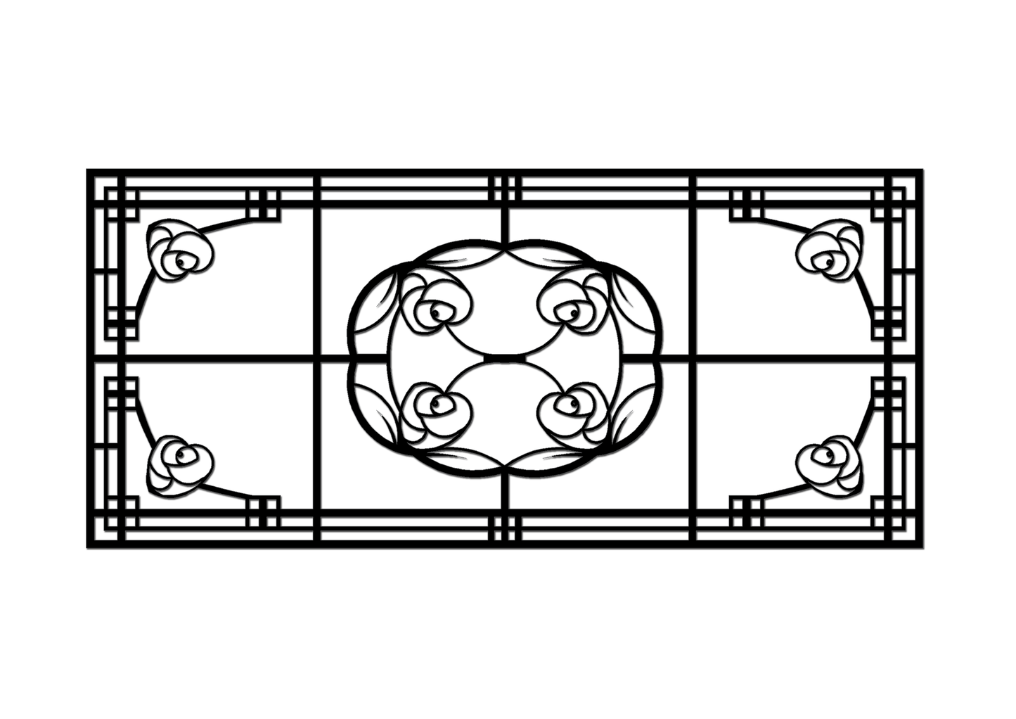 Pretty Panels - Mackintosh Inspired No. 025
