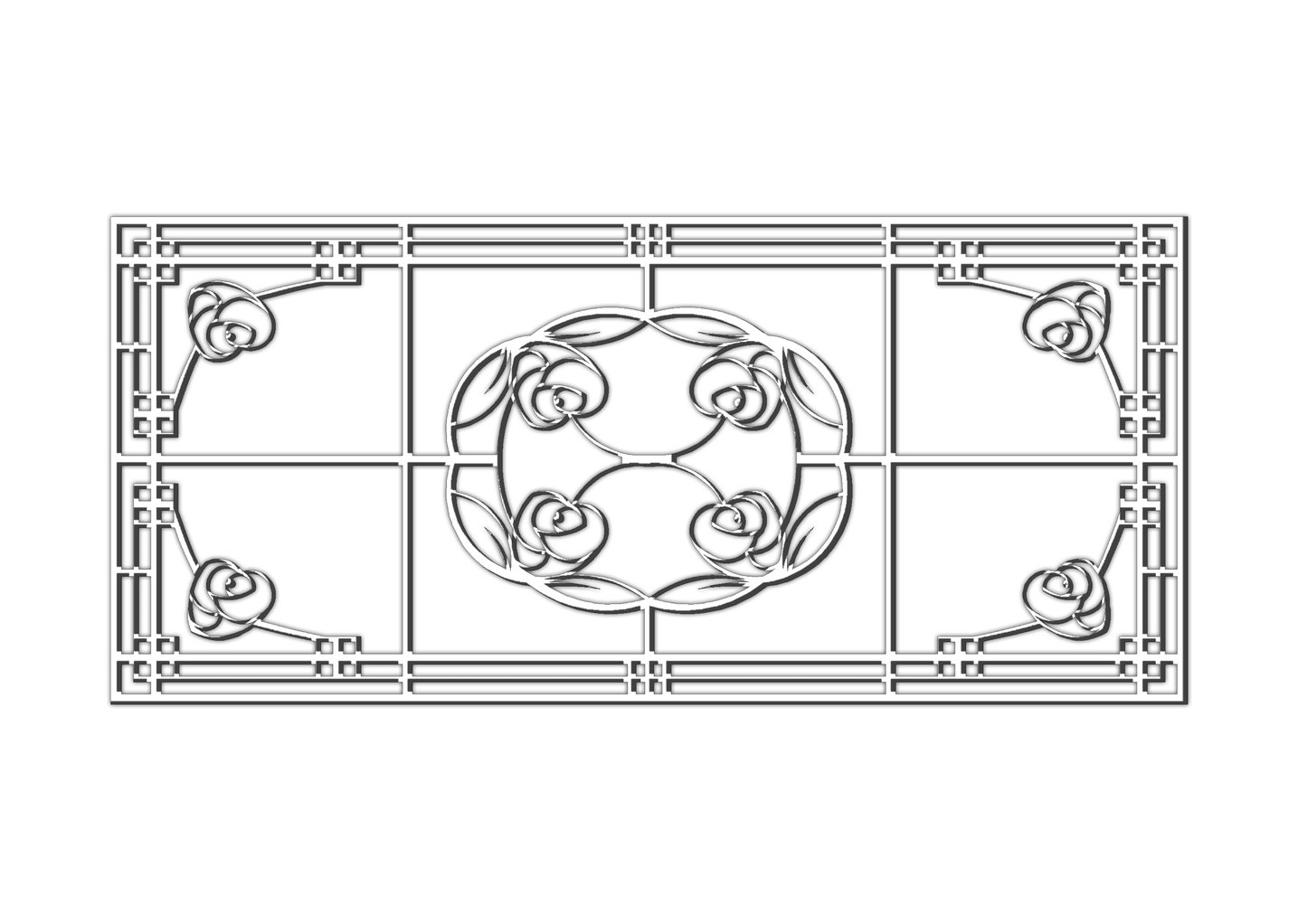 Pretty Panels - Mackintosh Inspired No. 025