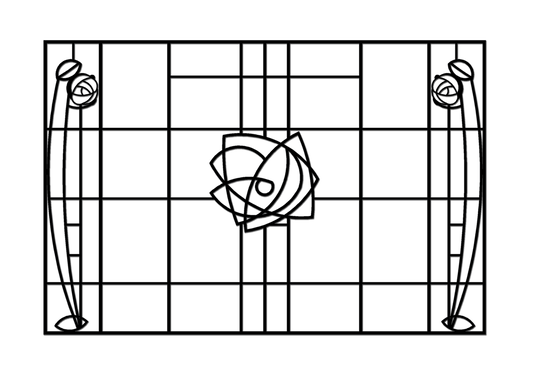 Pretty Panels - Mackintosh Inspired No. 034