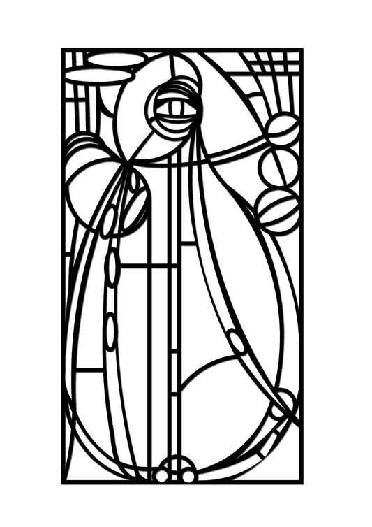 Pretty Panels - Mackintosh Inspired No. 040