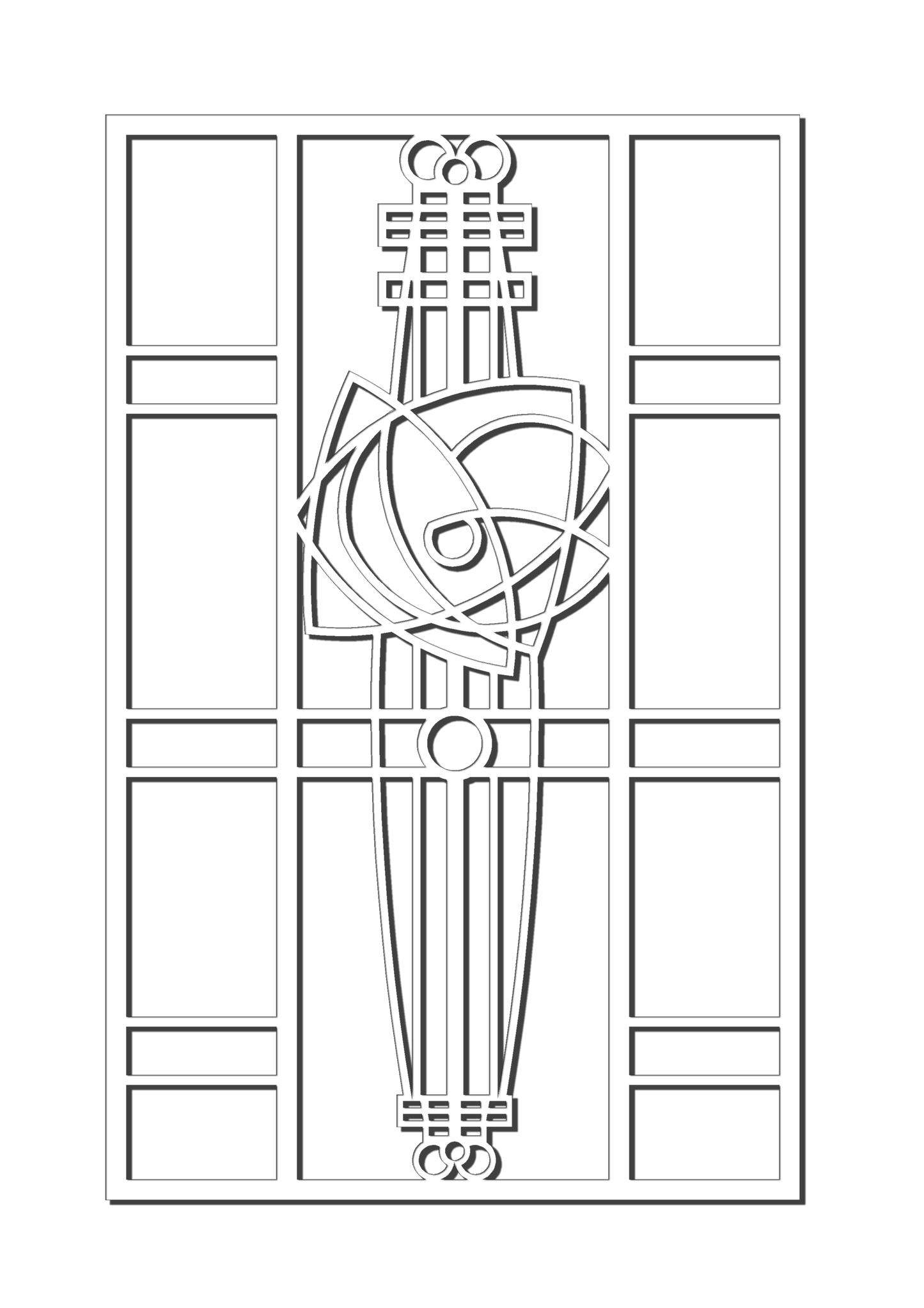 Pretty Panels - Mackintosh Inspired No. 059