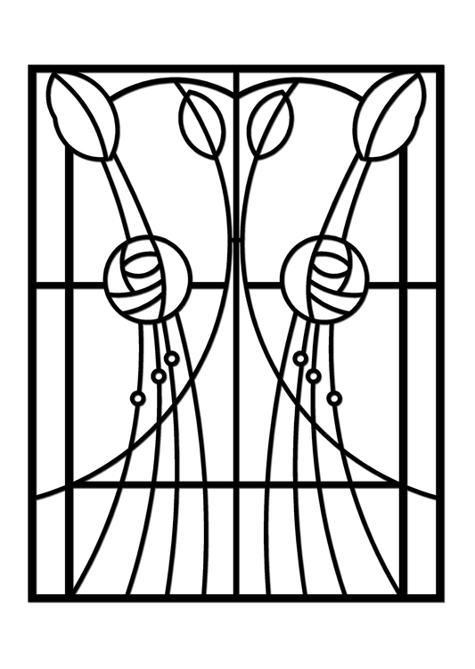Pretty Panels - Mackintosh Inspired No. 062