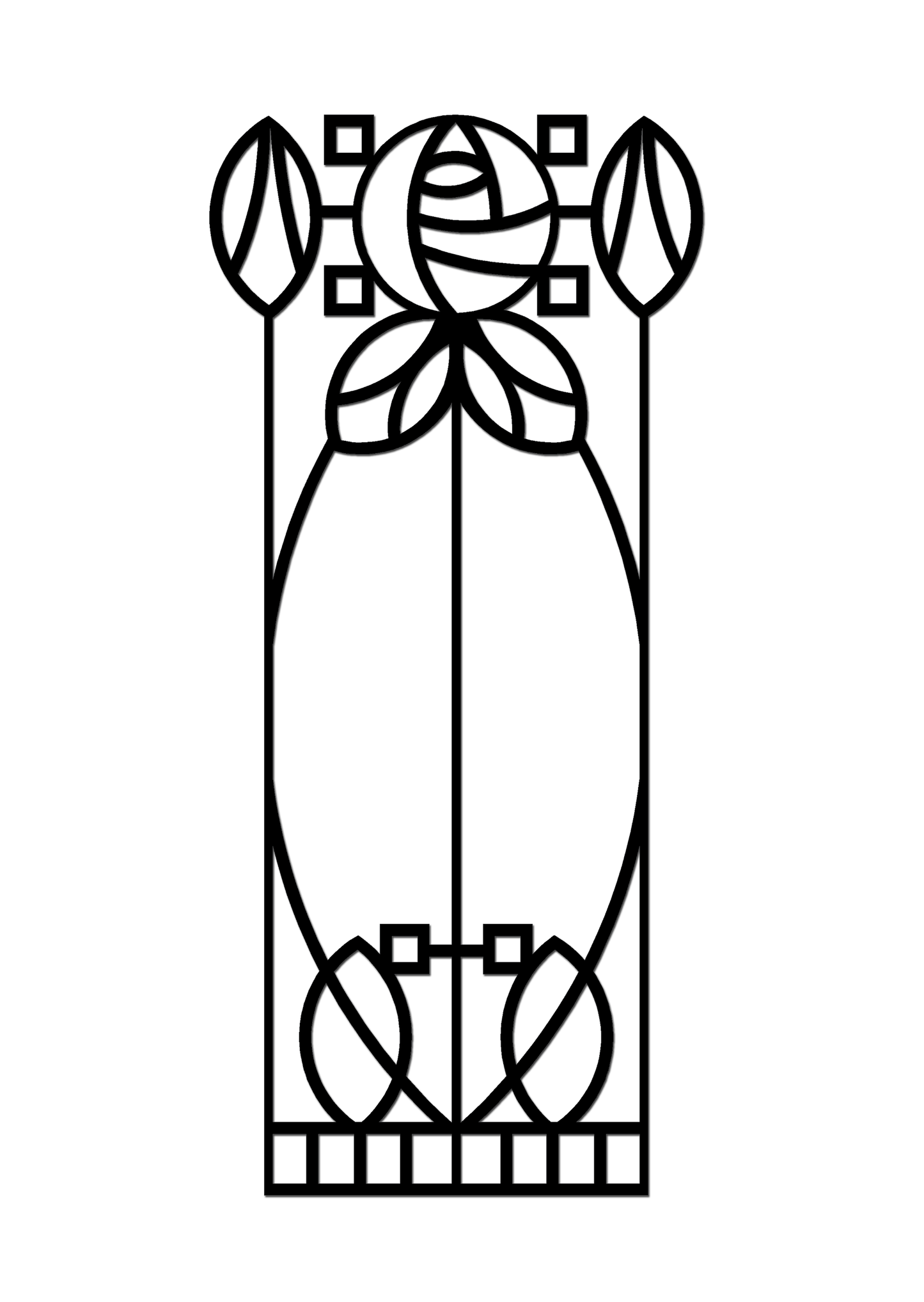 Pretty Panels - Mackintosh Inspired No. 064