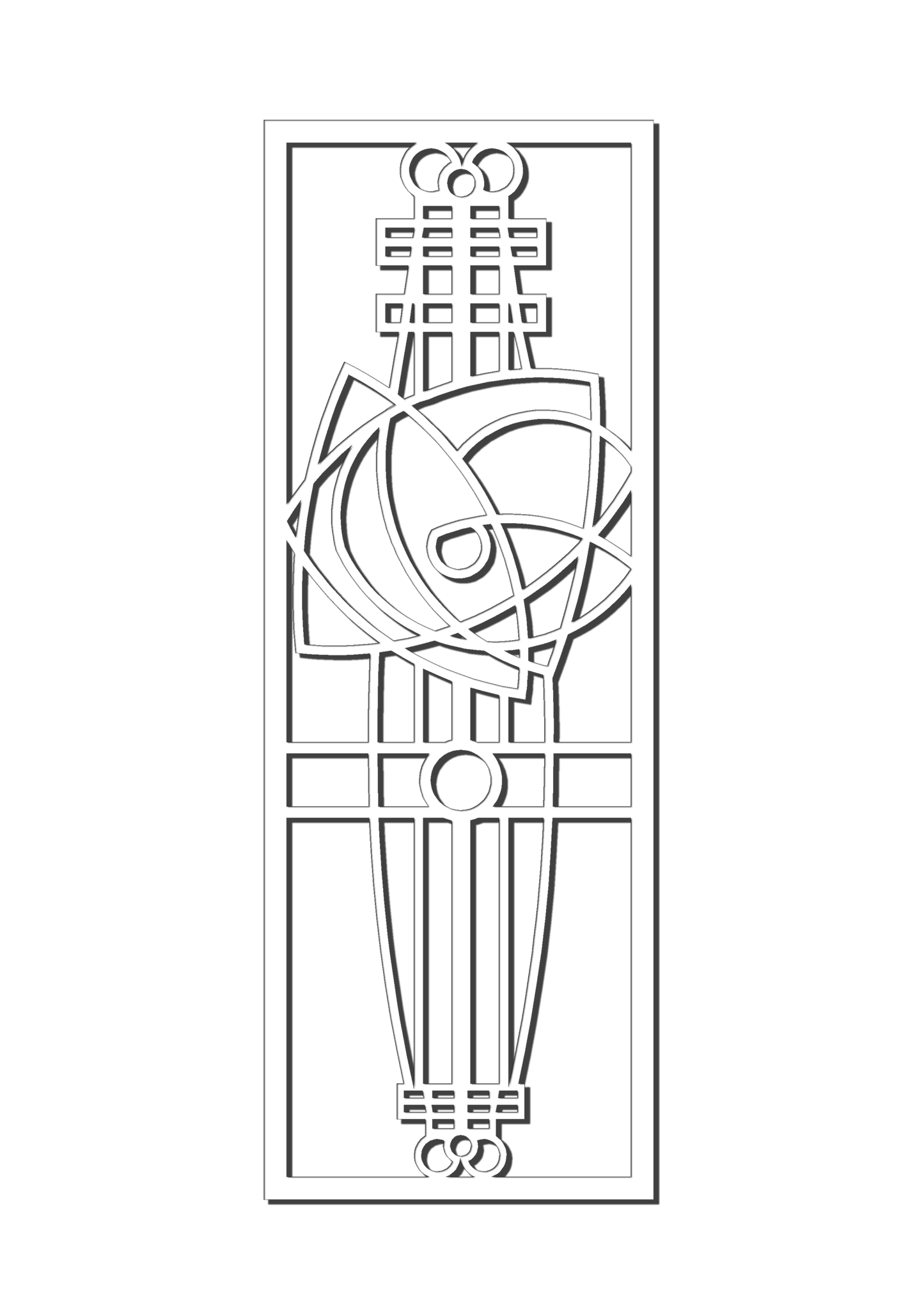 Pretty Panels - Mackintosh Inspired No. 074
