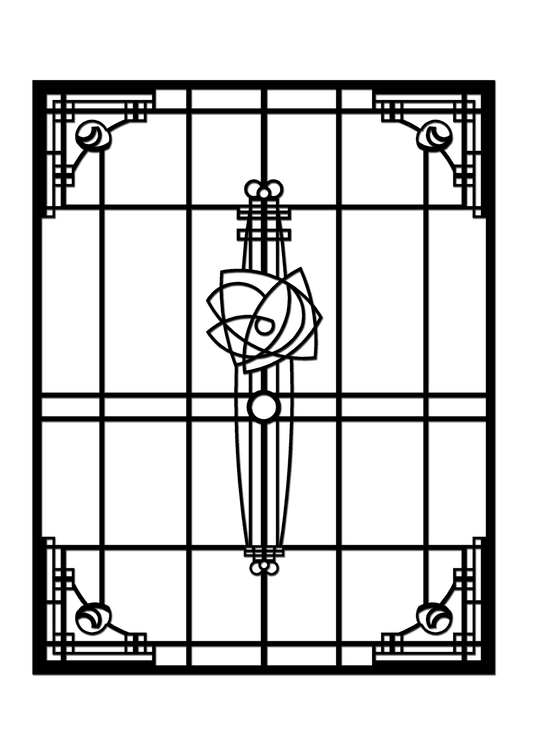 Pretty Panels - Mackintosh Inspired No. 077