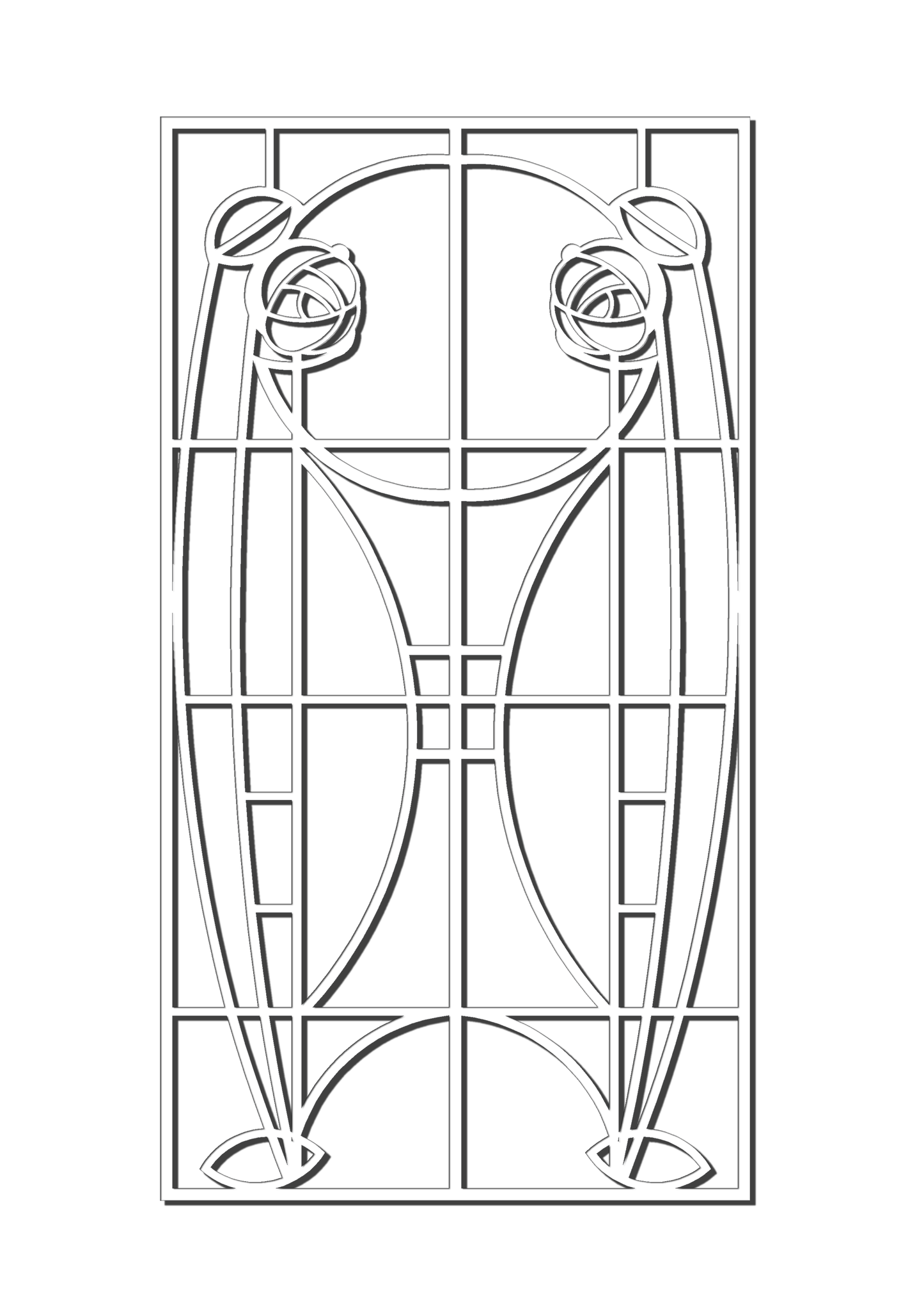 Pretty Panels - Mackintosh Inspired No. 078