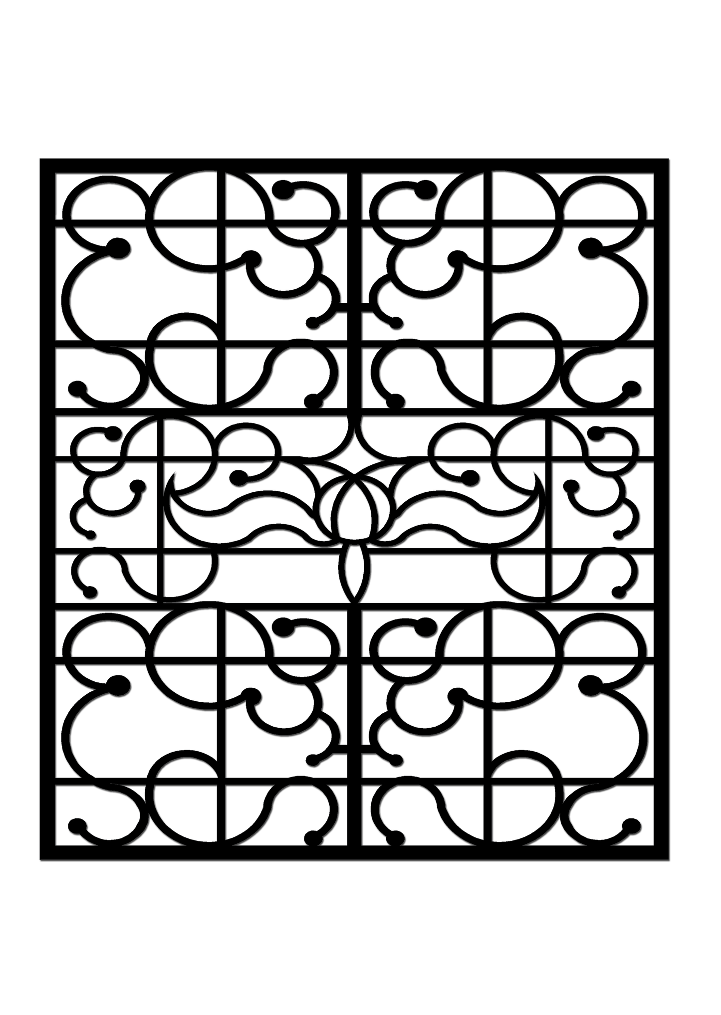 Pretty Panels - Mackintosh Inspired No. 083