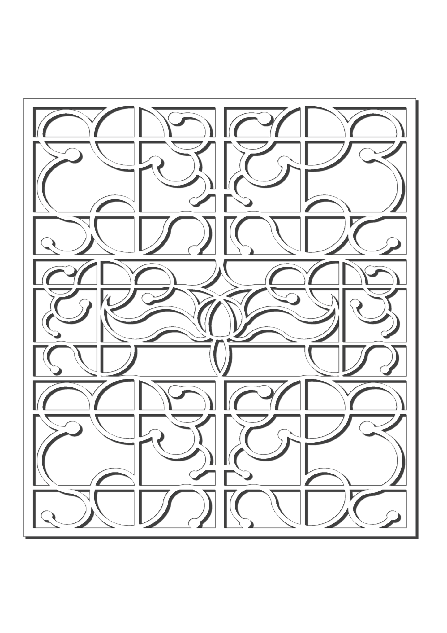 Pretty Panels - Mackintosh Inspired No. 083