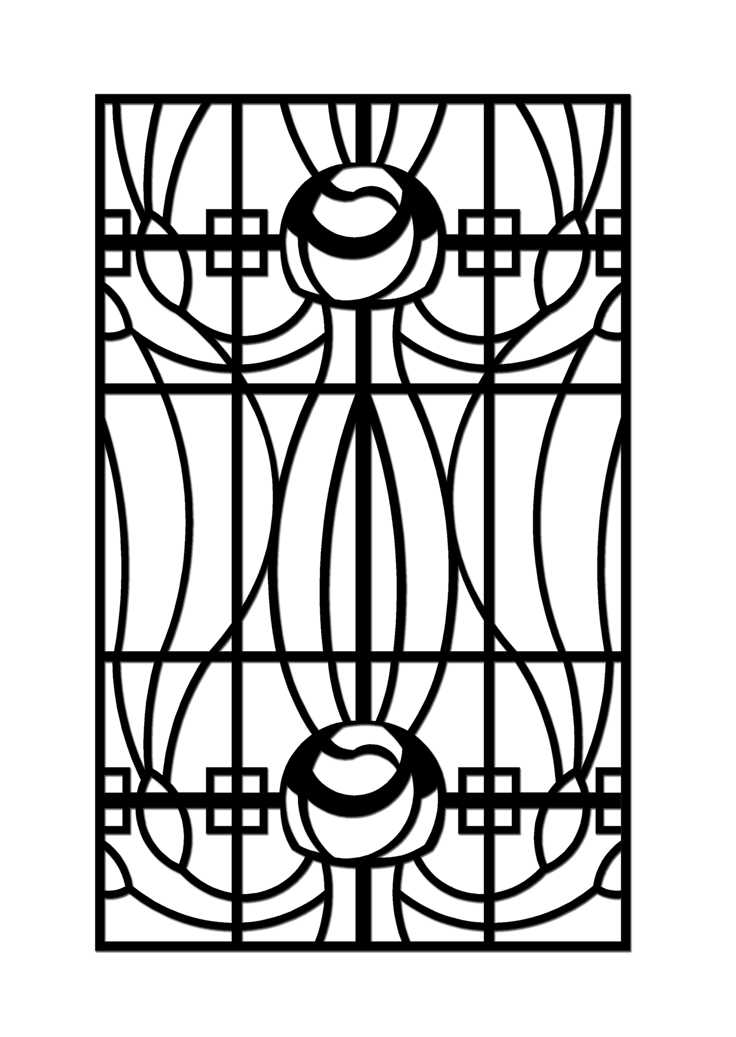 Pretty Panels - Mackintosh Inspired No. 086