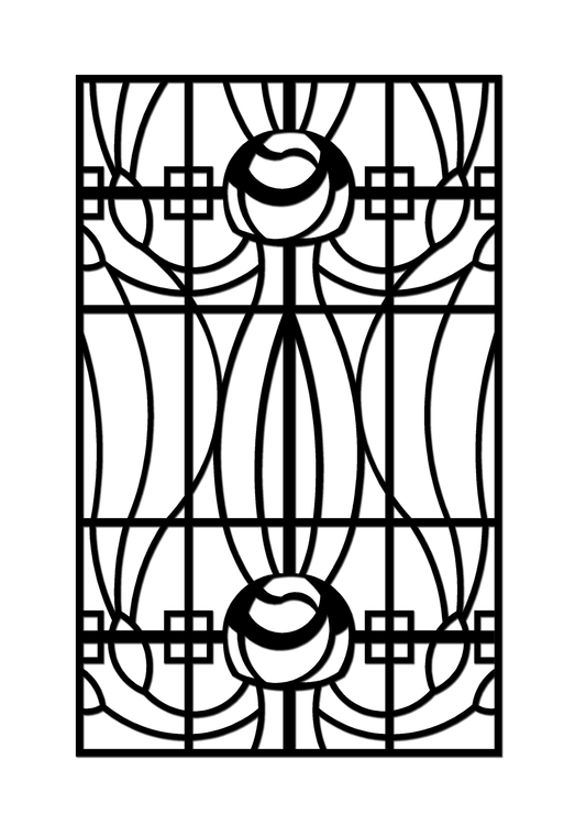Pretty Panels - Mackintosh Inspired No. 086