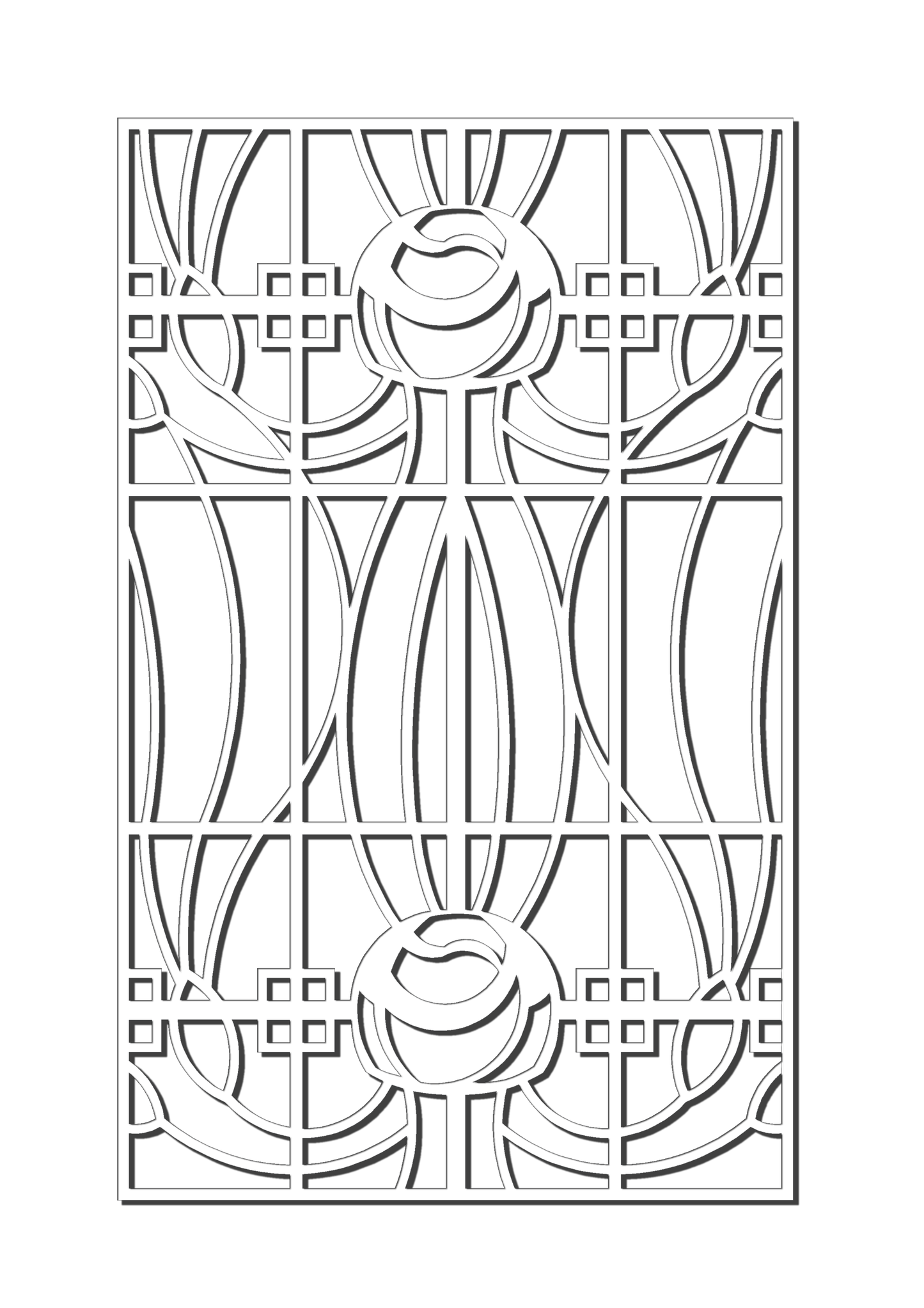 Pretty Panels - Mackintosh Inspired No. 086