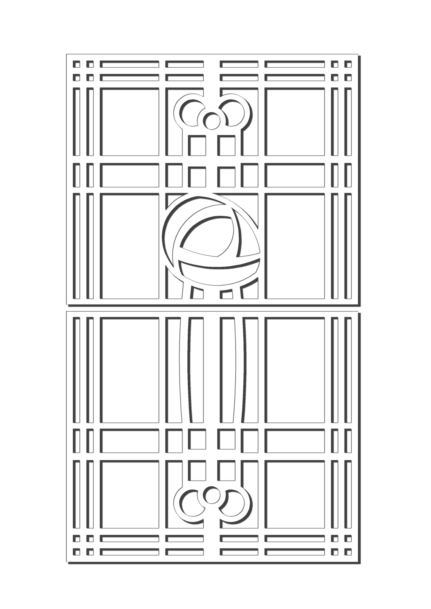 Pretty Panels - Mackintosh Inspired No. 097