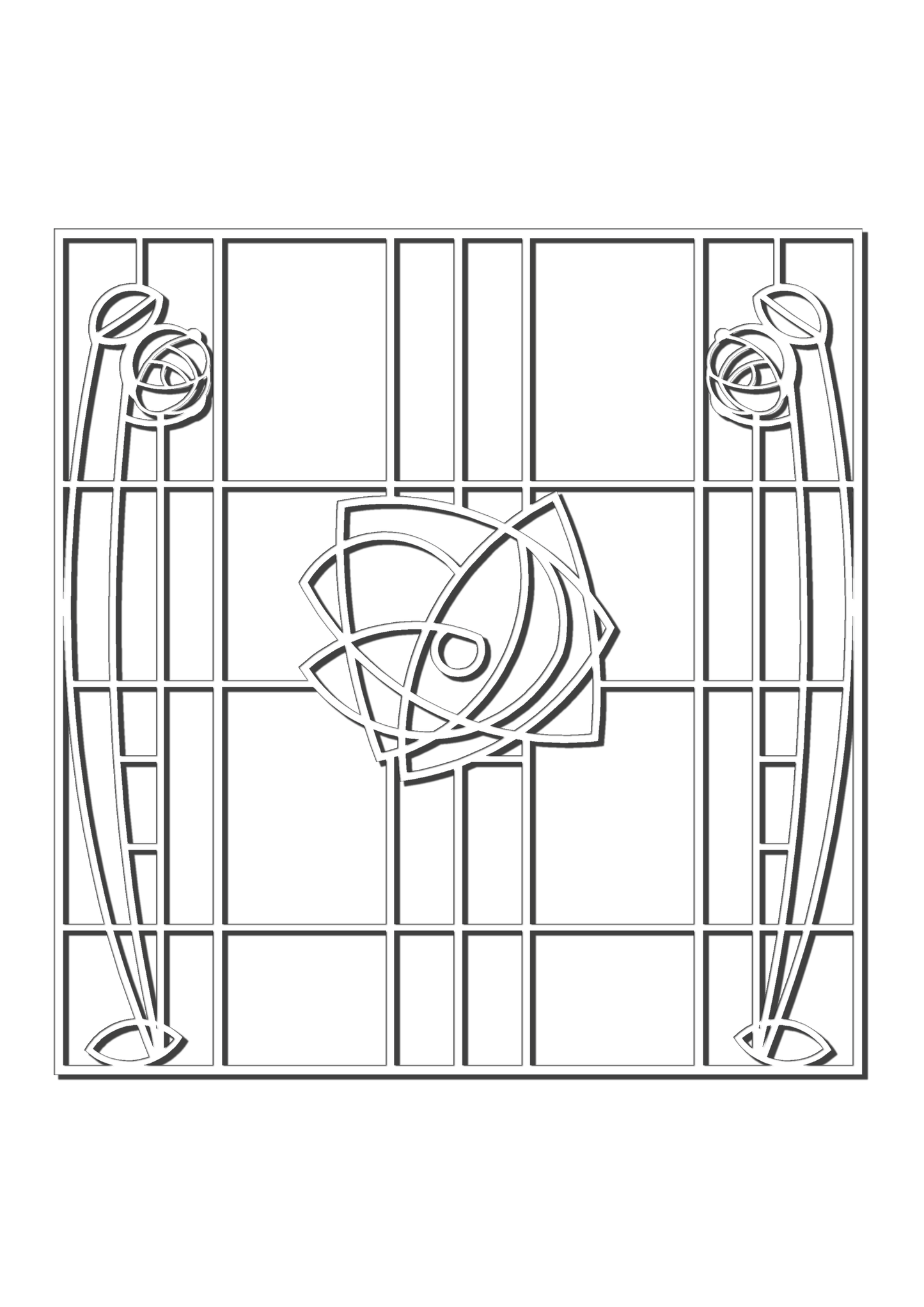 Pretty Panels - Mackintosh Inspired No. 098