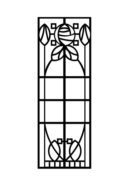 Pretty Panels - Mackintosh Inspired No. 100