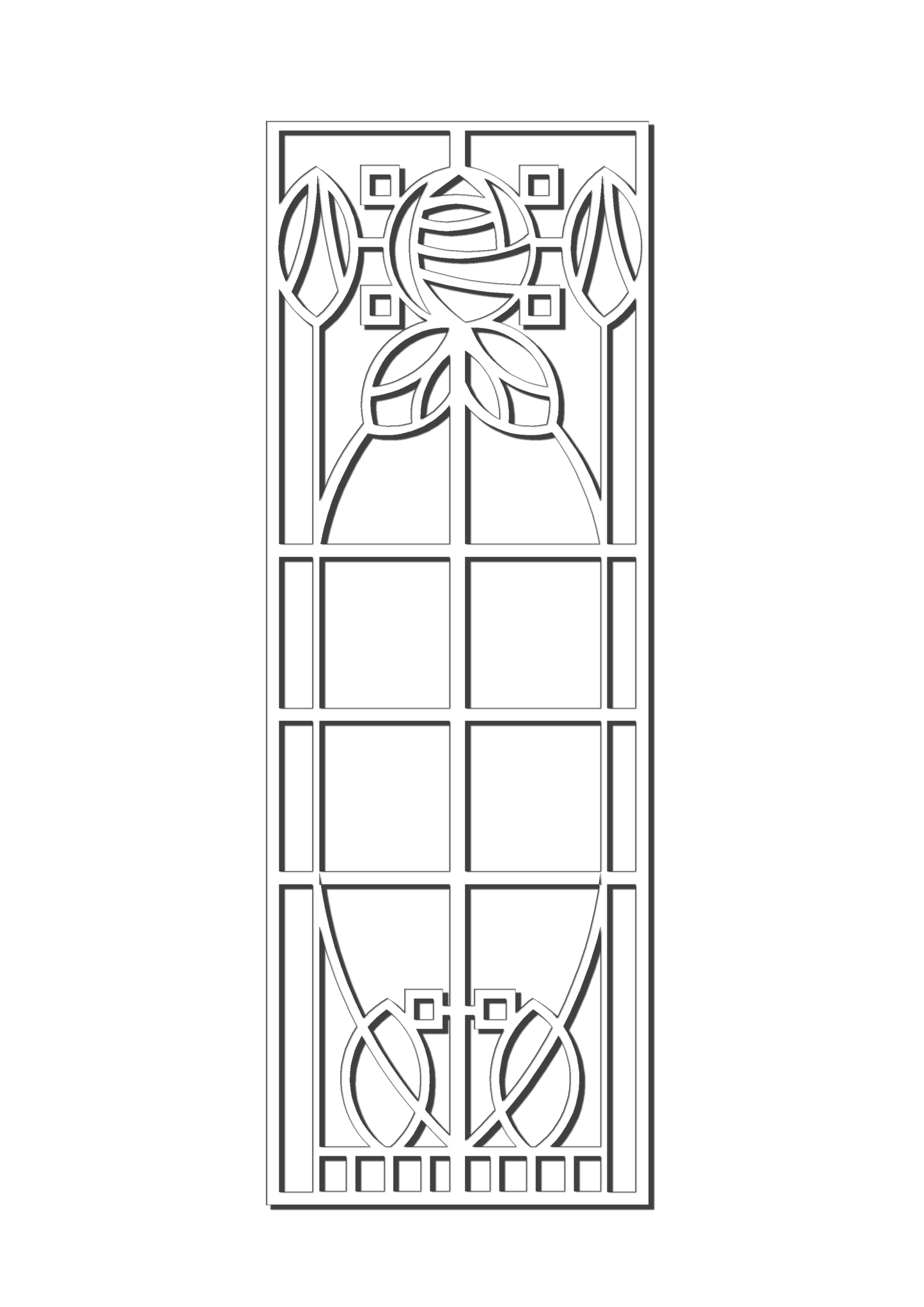 Pretty Panels - Mackintosh Inspired No. 100