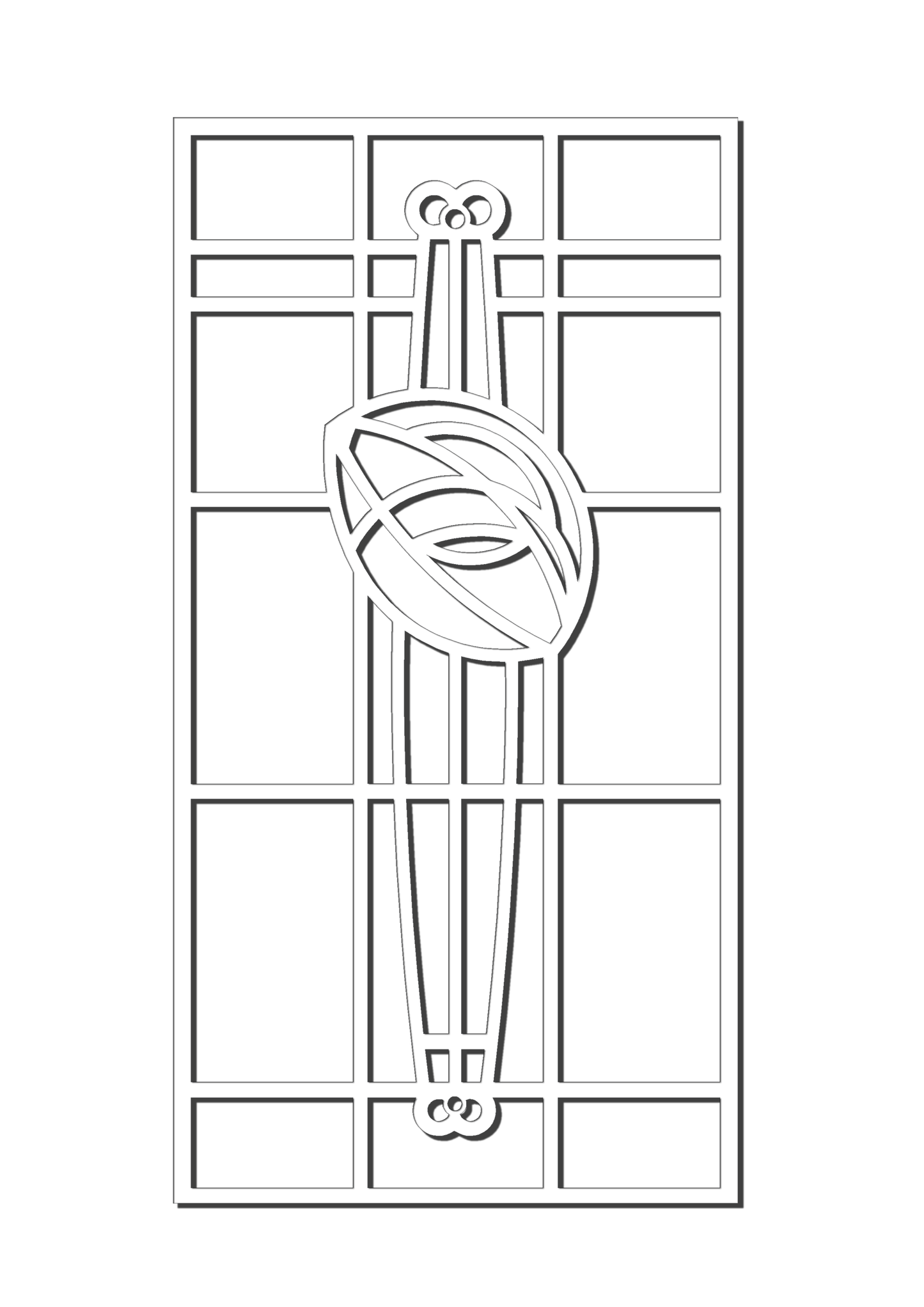 Pretty Panels - Mackintosh Inspired No. 113