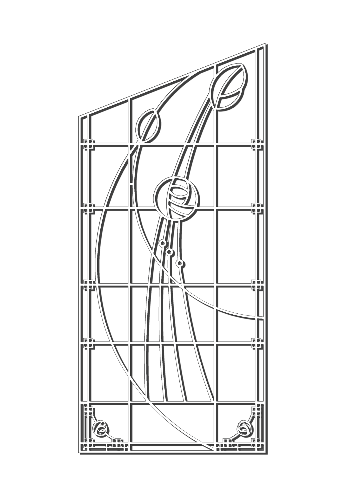 Pretty Panels - Mackintosh Inspired No. 114