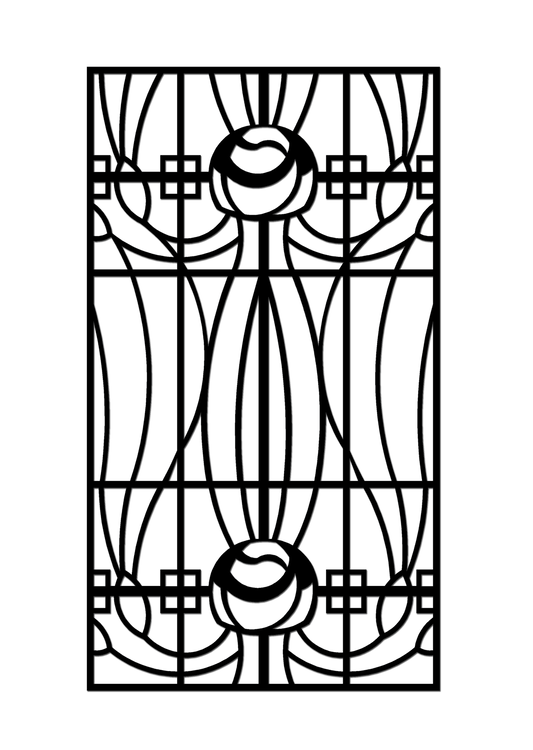 Pretty Panels - Mackintosh Inspired No. 115