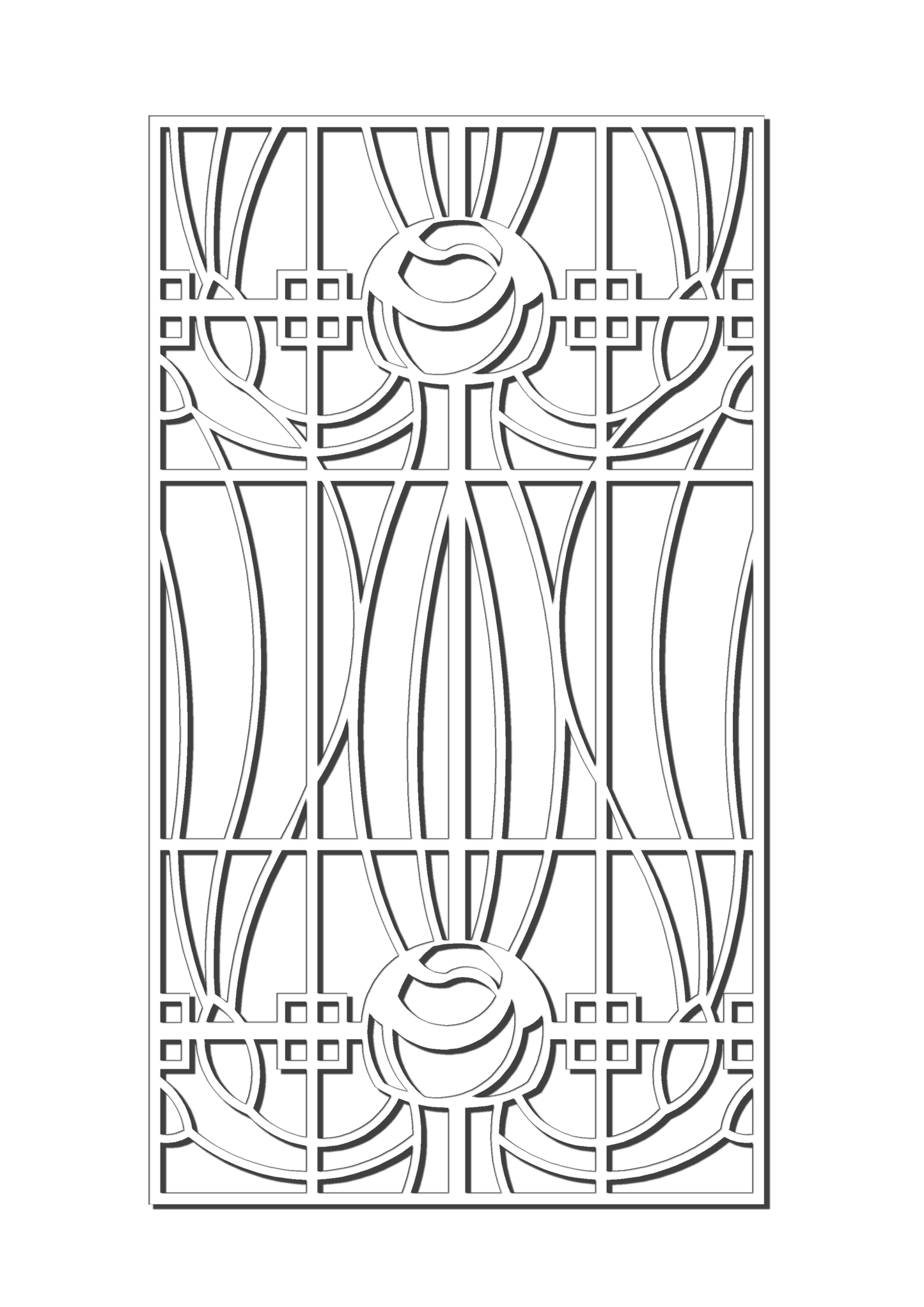 Pretty Panels - Mackintosh Inspired No. 115