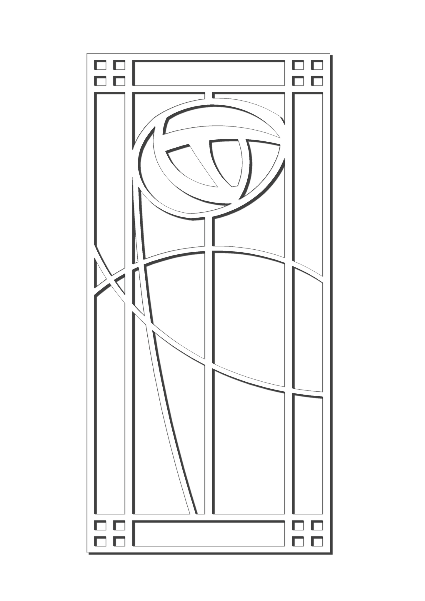 Pretty Panels - Mackintosh Inspired No. 118