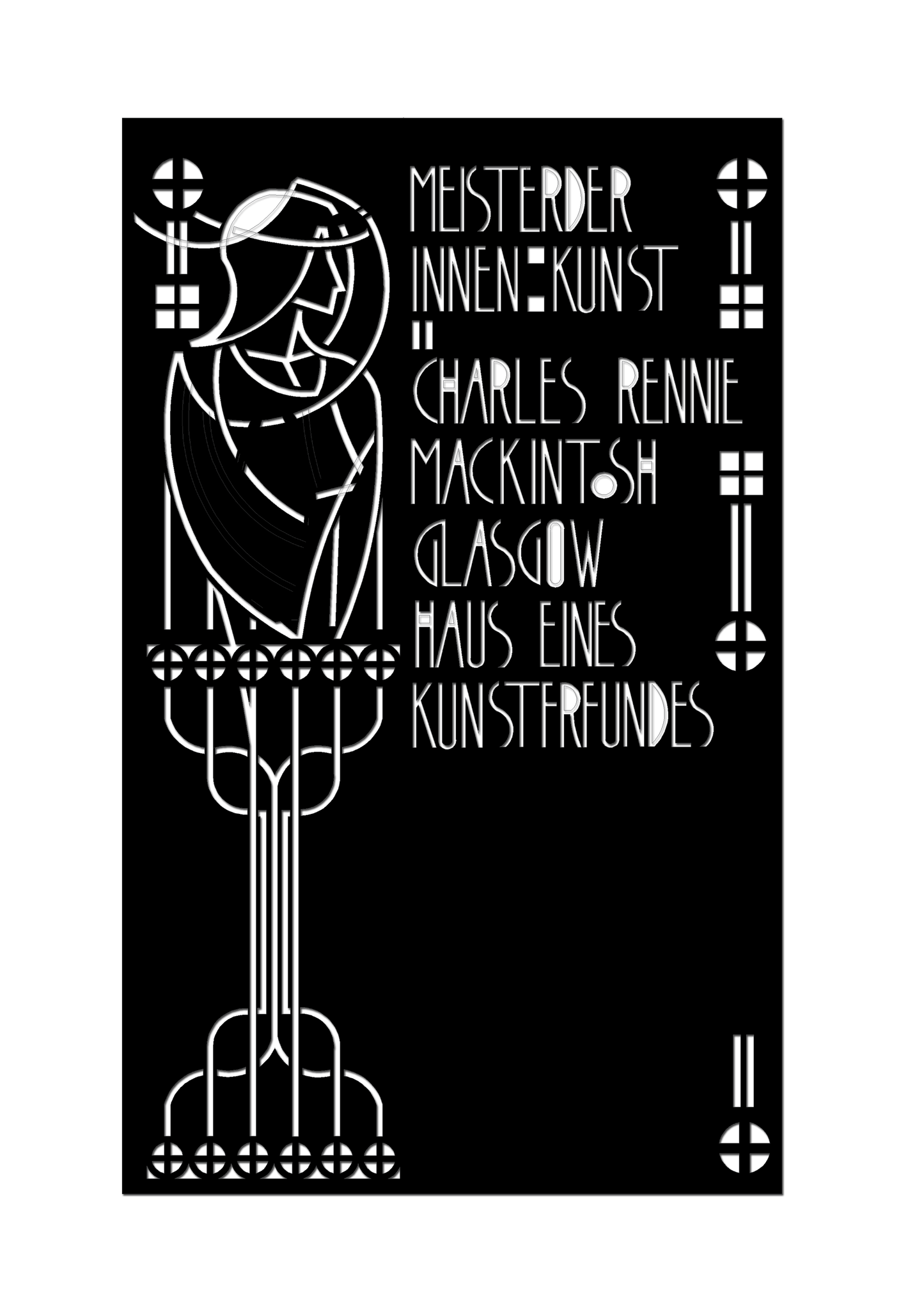 Pretty Panels - Mackintosh Inspired No. 121