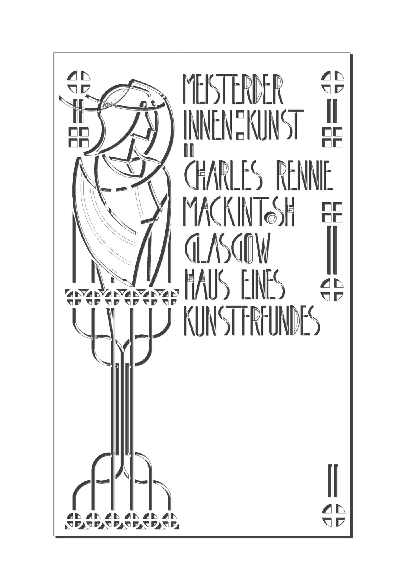 Pretty Panels - Mackintosh Inspired No. 121