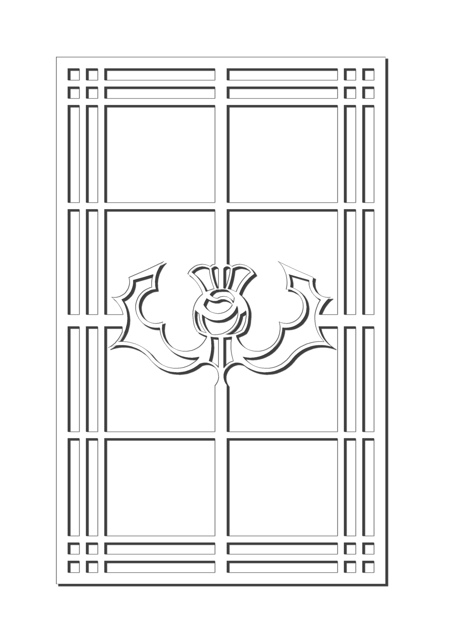 Pretty Panels - Mackintosh Inspired No. 122